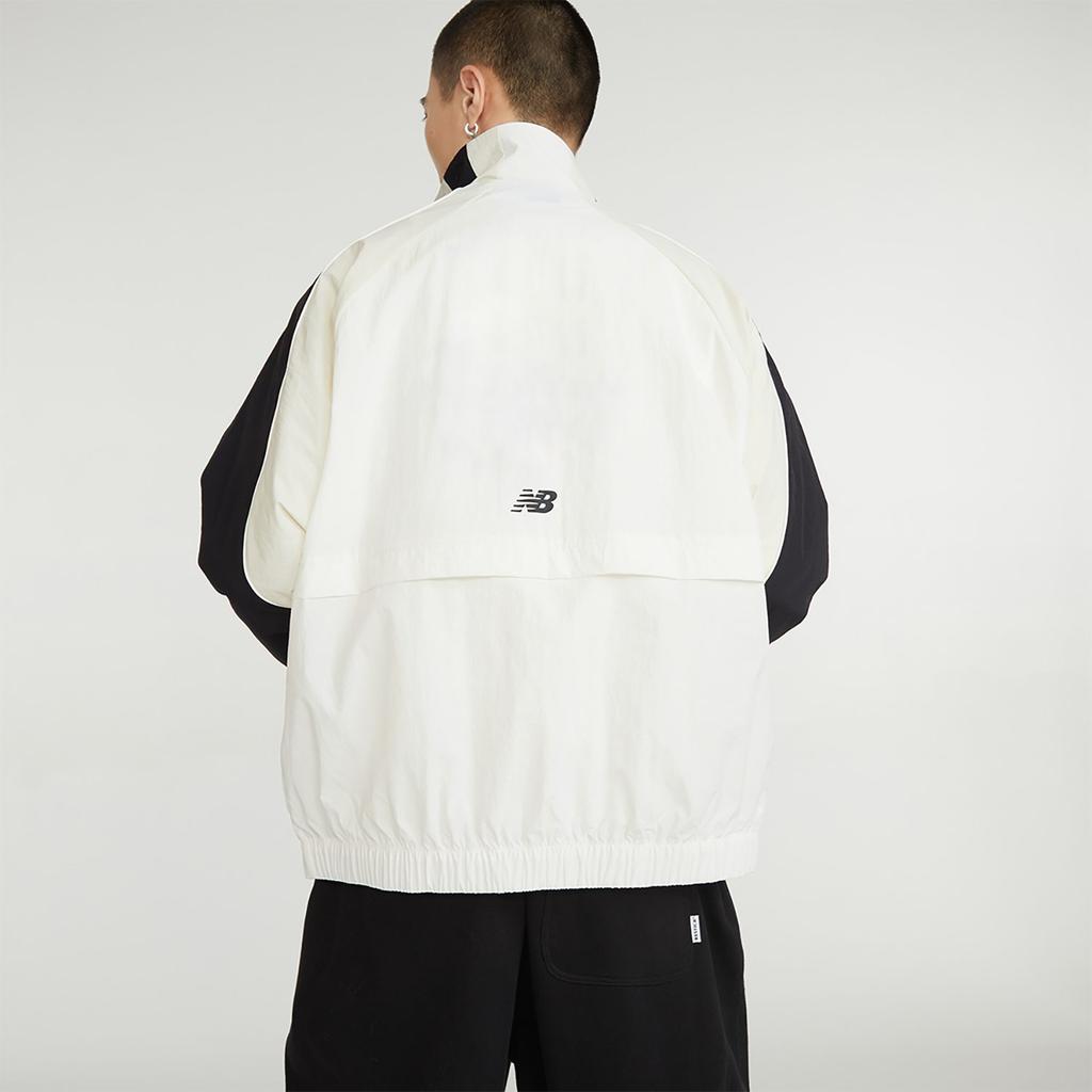 New Balance Jackets Men's White Stand Collar Moderate Other 5AD37571-WT