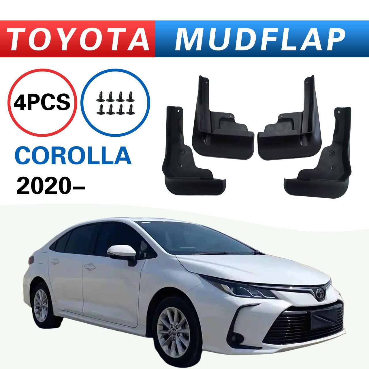 For TOYOTA corolla  mudguard, Splash proof mudguard, front and rear wheel fender чёрный