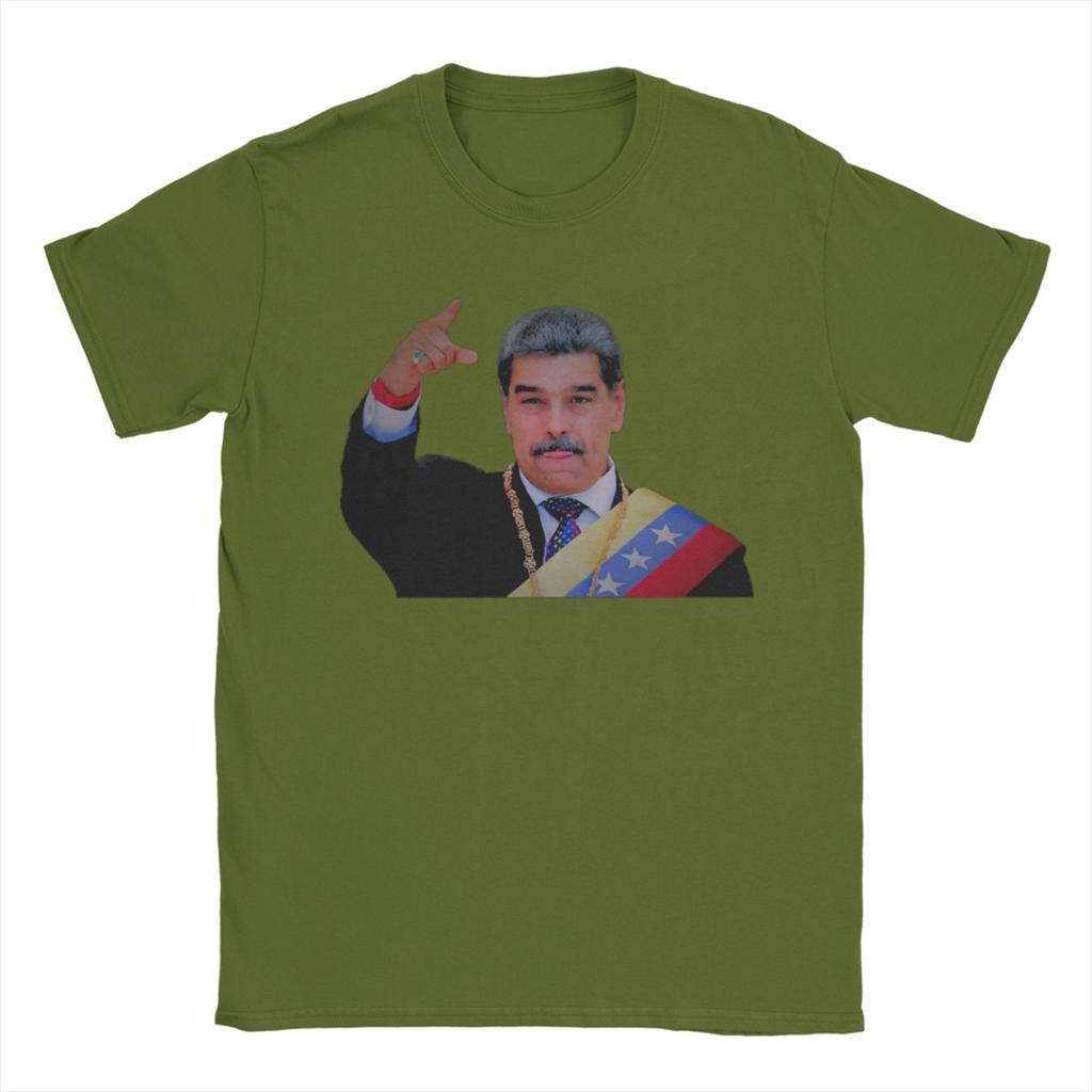 Funny Venezuela Captured Live Maduro TShirts for Unisex Crew Neck 100 Cotton T Shirts Short Sleeve Tees Plus Size Tops
