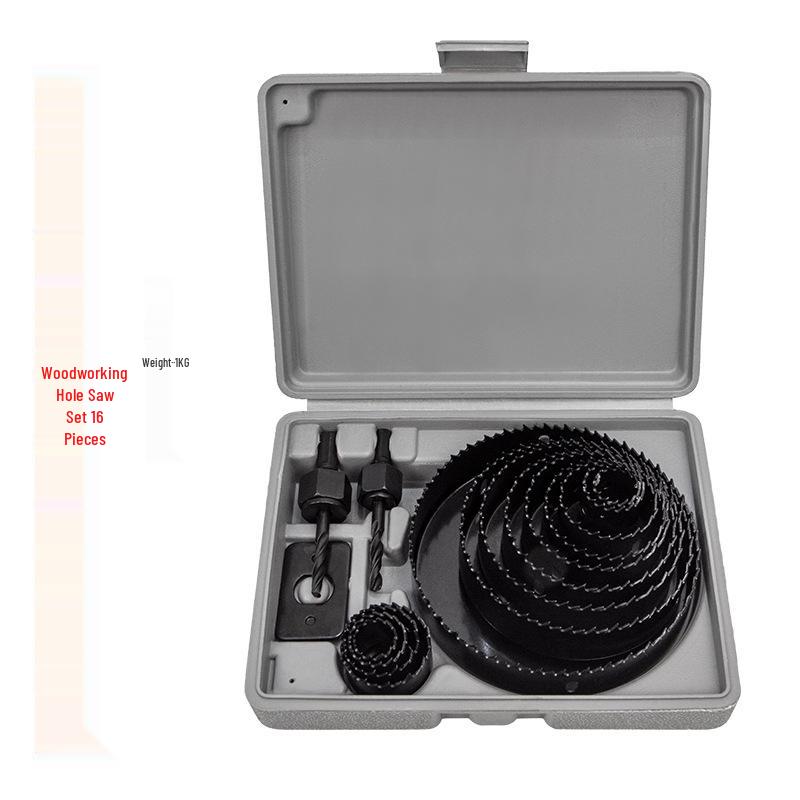 Woodworking Hole Saw Set for Wood, Gypsum, PVC, Plastic - Round Bit Downlight Drilling Tool