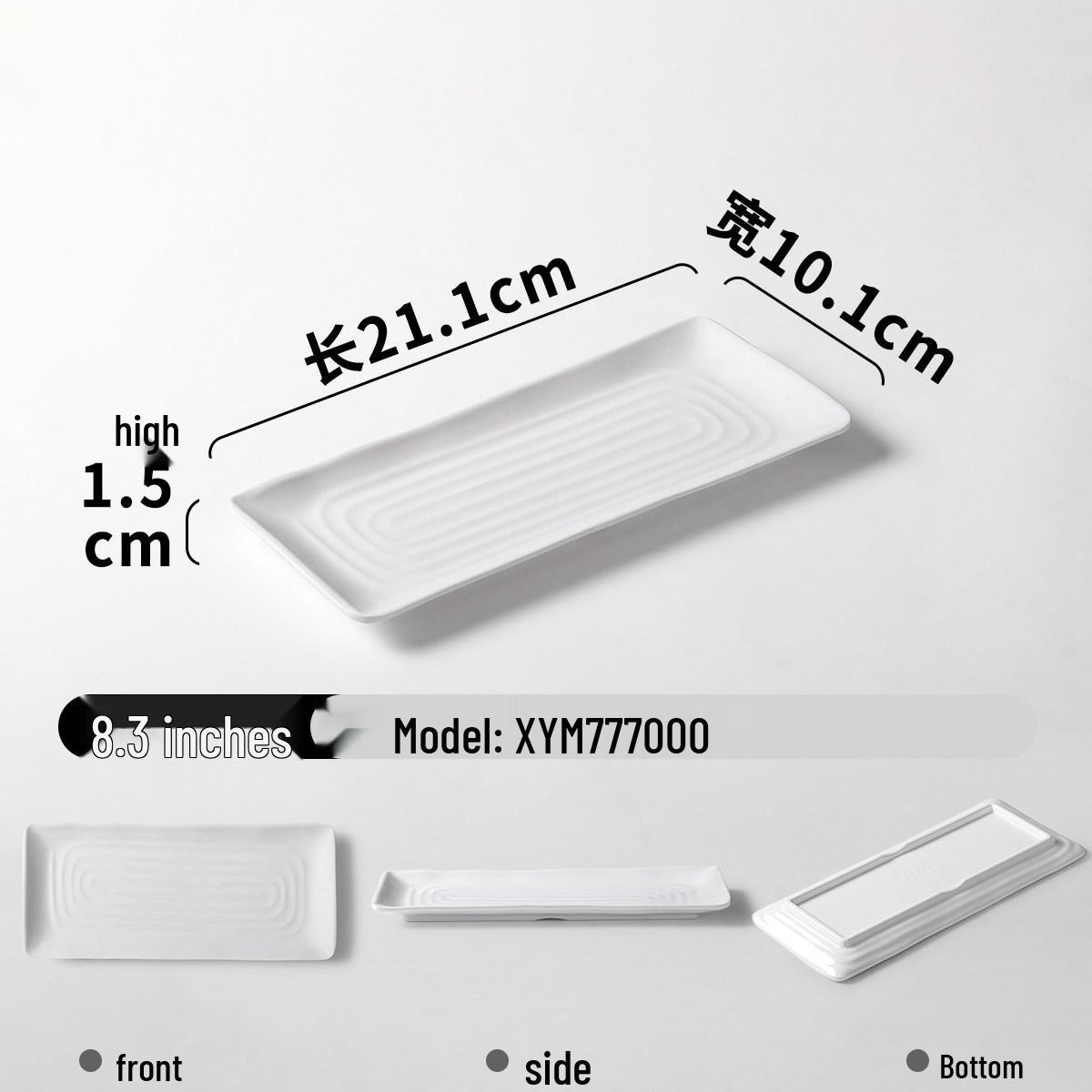 Xiangyuan Mei Melamine Plate for Dim Sum, Pastries, and Desserts - Ideal for Restaurants and Hotels