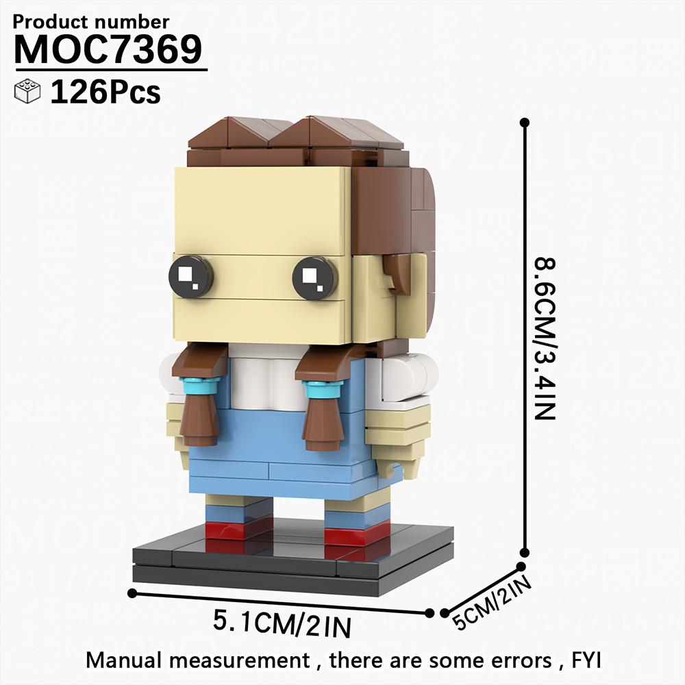 MOOXI Various Cartoon Movie SpongeBobed Stitched BrickHeadzed MOC Brick Model Kit DIY Children Toy Building Block Set Adult Gift