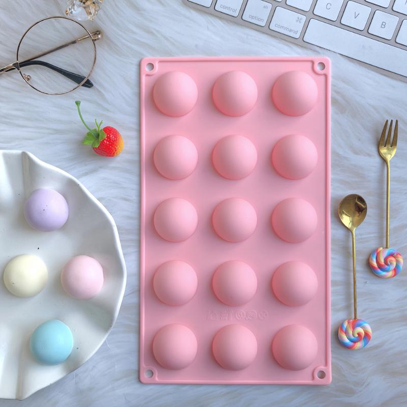 3D Ball Round Half Sphere Silicone Mold For Diy Baking Pudding Mousse Chocolate Eco-Friendly Cake Mold Kitchen Accessories Tools