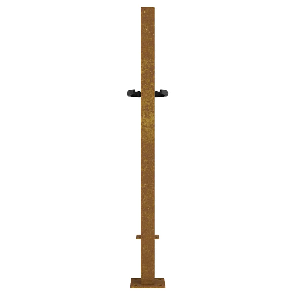 Garden Gate 100x75 Cm Corten Steel Bamboo Design