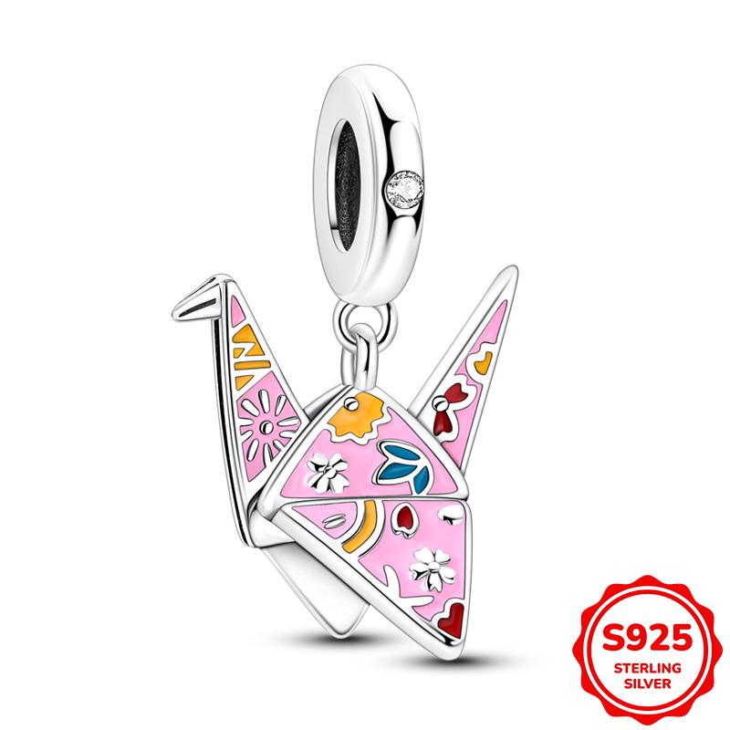 Glück Karpfen und Origami Kraniche Neu In Anhänger Charm Perlen Passend für 3mm Armband Halskette Für Frauen Luxus DIY Schmuckherstellung