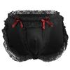 Sissy Lingerie Lace Trim Briefs Men'S Bugle Pouch Panties Crossdressers Sexy Bikini Underpants For Girly Femboy Male Sleepwear