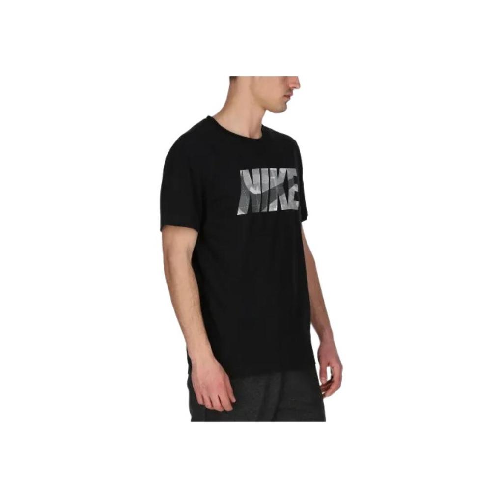 Nike Letter Logo Pullover Crew Neck Short Sleeve T-Shirt Men Tops Black DM5669-010