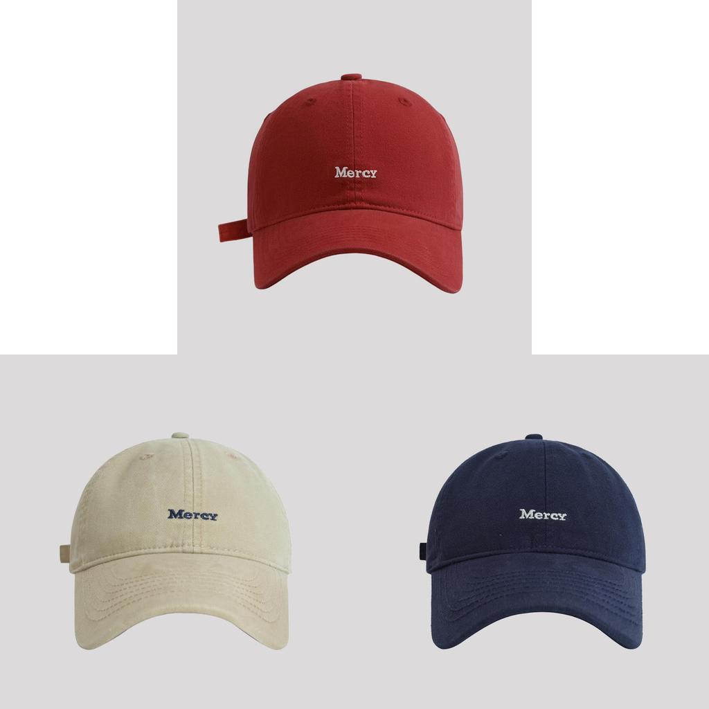 Embroidered Letter Baseball Cap With Wide Brim For Summer Sun Protection