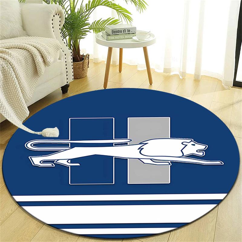 1 pezzo Squadra di Calcio (71) Tappeto Rotondo Stampato per Camera da Letto Soggiorno Decorazione per la Casa Tappeti Tappetino Tappetino Antiscivolo Tappeto per Comodino