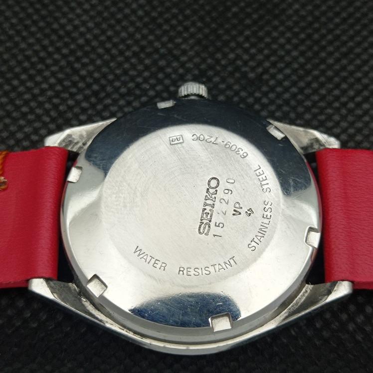 USED VINTAGE SEIKO 5 AUTO 6309A JAPAN MENS DAY/DATE SILVER WATCH 608g-a316369-9