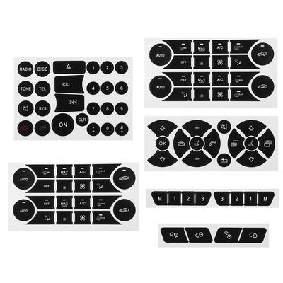 For Mercedes Benz GLK350 C Class CLS C218 SLK W172 W204 W212 W218 W207 W220 Black Car Button Repair Sticker Decals Stickers
