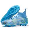 Chaussures de Football Homme Sports Fg/Ag Crampons Longs Adulte Gazon Artificiel Durables Entraînement Chaussures Spécifiques Montantes Chaussures Antidérapantes