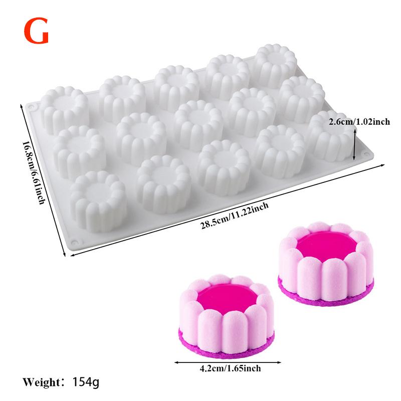 

3D Сердце/Звезда/Круг/Квадрат Цветок Пудинг Силиконовая Форма для Мусса Сделай Сам Десерт Форма для Шоколада Инструменты для Украшения Торта Форма для Выпечки