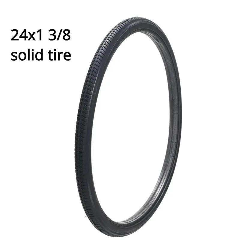 22/24 Zoll Vollgummi-Reifen22/ 24X1 3/8 Aufblasbarer-Frei-Rad-Reifen Vollgummi-Reifen für manuellen Rollstuhl Hinterrad 37-451 Teile
