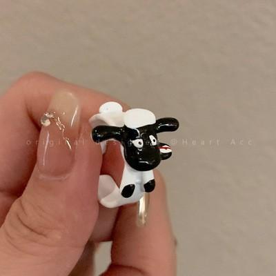 Cute and Quirky Cartoon Alloy Ring - Unique and Fashionable, Small and Niche Design, Open Mouth, Index Finger Ring