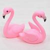 Cartoon Mini Flamingo Figurines for Room Decor, Plastic Cute Flamingo Statues, Set of 4 Small Animal Models 12x10x2cm