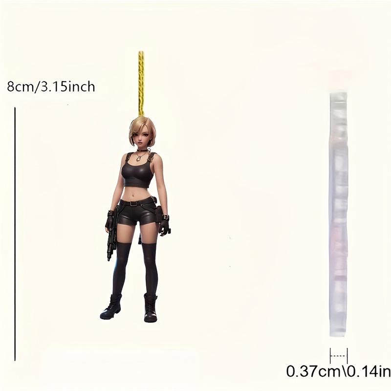 

Акриловая плоская подвеска-украшение для автомобиля «Драчливая девушка» Standard