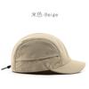 Men's short-brimmed, solid-color, plain baseball cap for outdoor activities, offering sun protection and shade