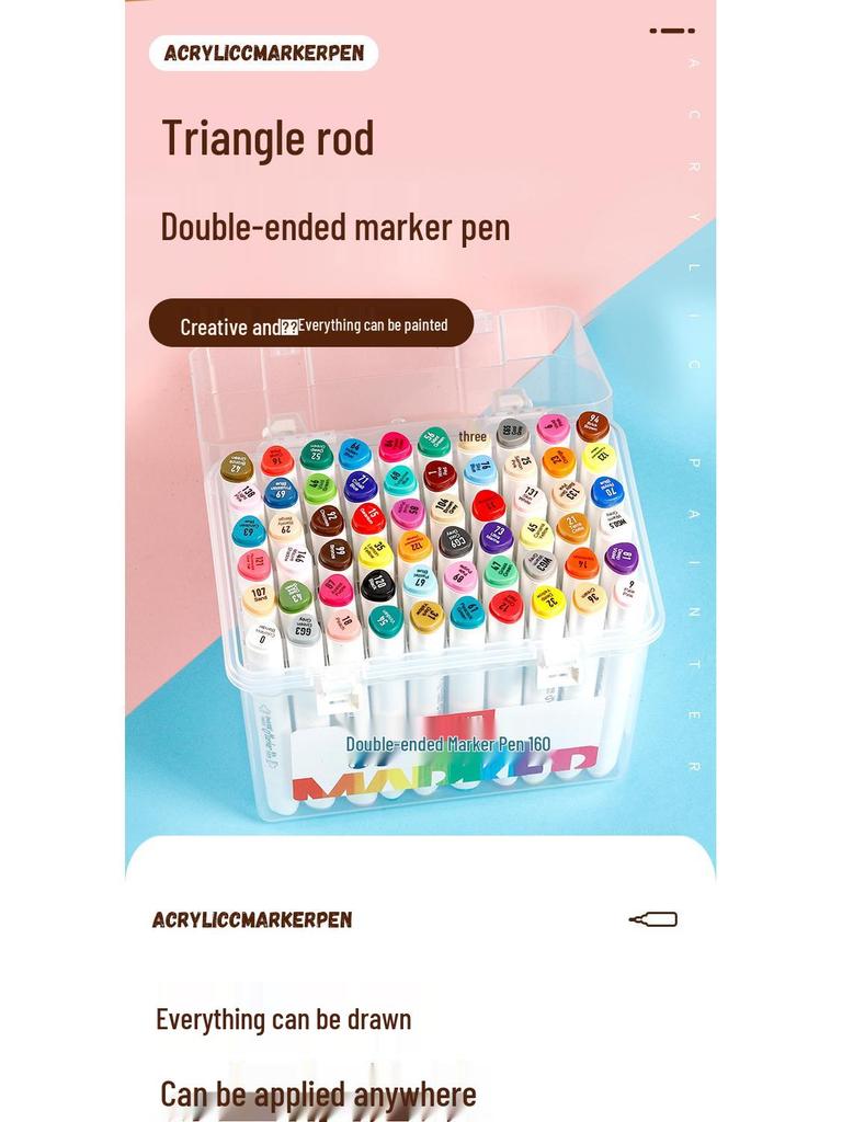 Master Dual-Tip Refillable Markers for Kids - Oil-Based Colored Pens for Art and Drawing
