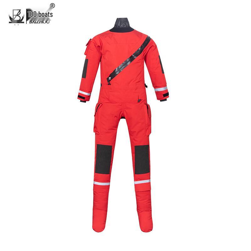 BAIZHOU Dry Waterproof Cold-Resistant One-Piece Rescue Suit XL