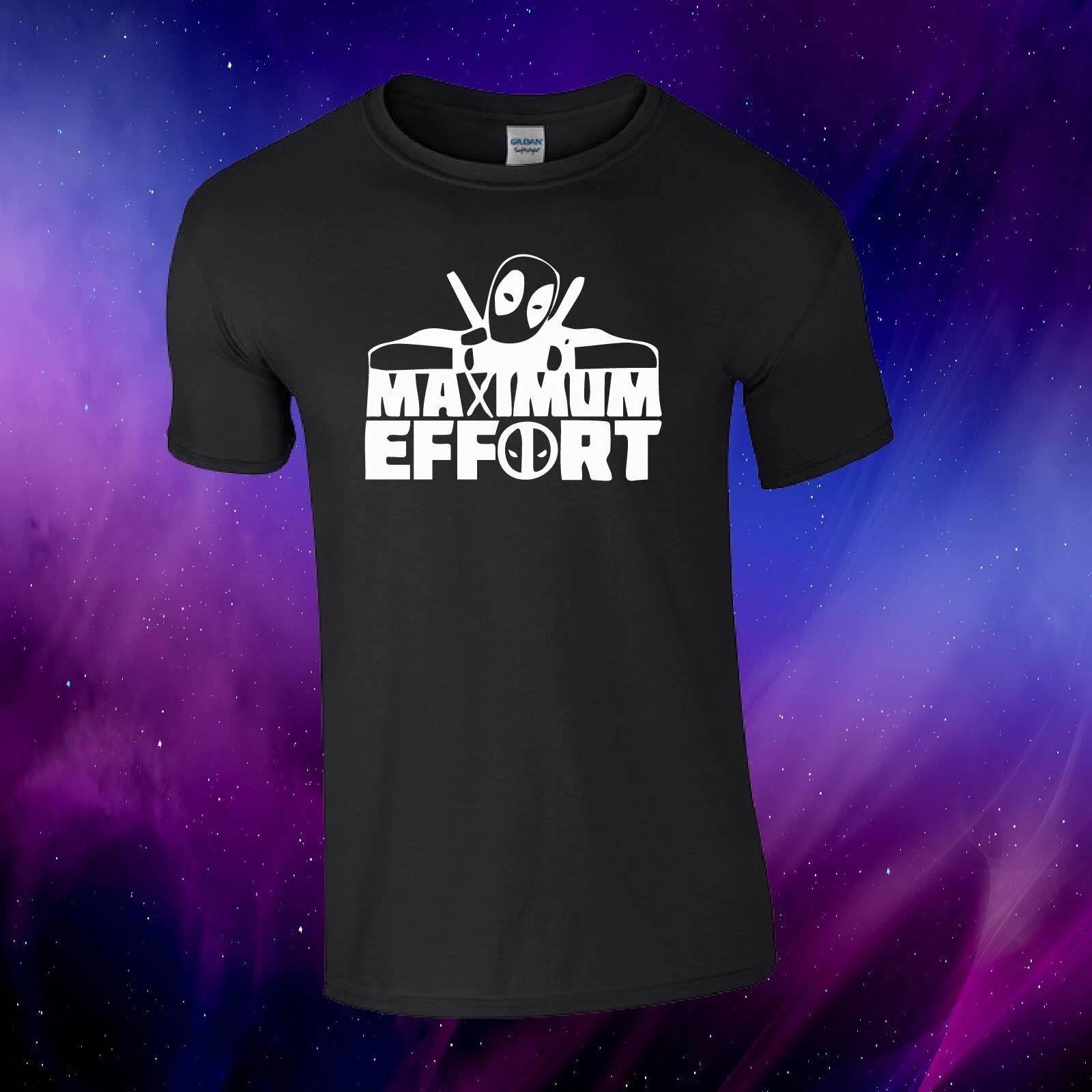 Maximum Effort Deadpool Inspired Gift Unisex Kids/Adults Top T-shirt 4XL
