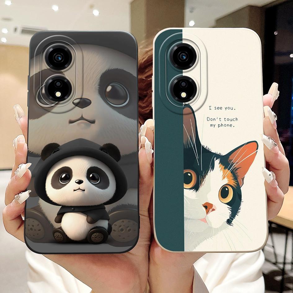 For Honor X5 Case VNA-LX2 Cover Cute Cartoon Rabbit Panda Soft Candy Silicone Phone Case For Honor X5 Plus WOD-LX1 WOD-LX2 Funda