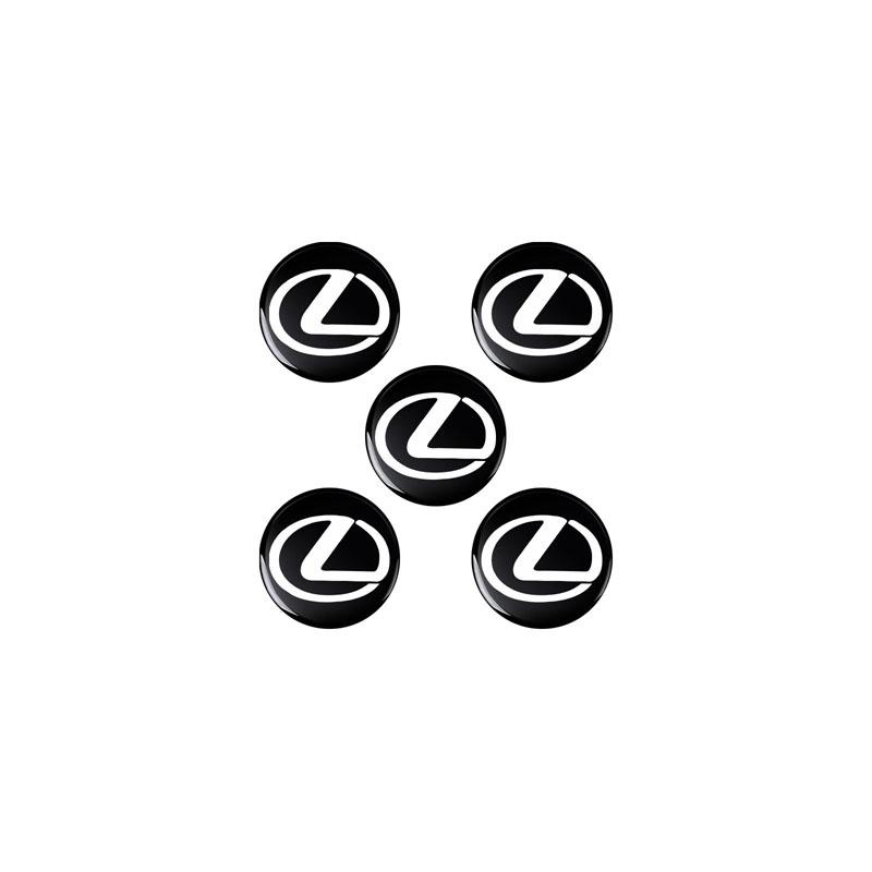 Interior Stickers 14/16mm Aluminum Car Emblem Key Sticker Accessories For Lexus F SPORT GS GX IS LS LX CT LC RC LBX NX RX 350h 4