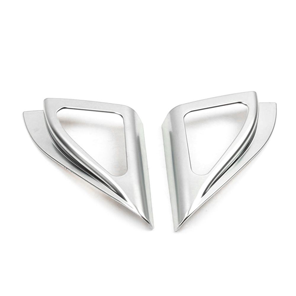 

Для Hyundai Creta IX25 2016-2018 передняя стойка аудио динамик крышка рамка отделка автомобиля украшения аксессуары ABS наклейка серебряный