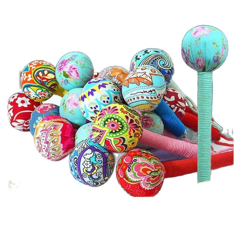 Handmade Cartoon Silk Mugwort Meridian Tapping Massage Hammer with Tassel.
