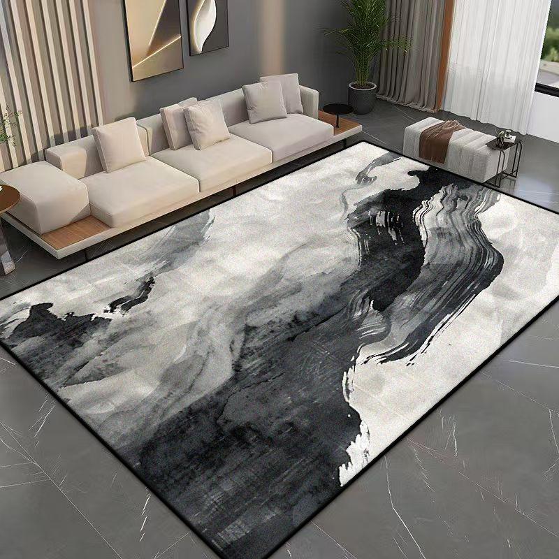 Modern Abstract Flannel Carpet Bedroom Decoration Large Area Rugs Sofa Side Carpets for Living Room Soft Fluffy Lounge Floor Mat