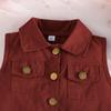 Girls' Pink Vest & Pleated Skirt 2Pcs Casual Outfit
