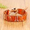 Bohemian Chakra Stein Armband für Damen Herren, Kaiserstein Geflochtenes Seil Gewebtes Handgelenk Armband, Mode Handgemachter Schmuck Geschenk