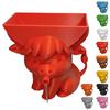 Highland Cow Sponge Holder 3D Printed with Built-In Drain Keeps Sponges Dry Cute Cow Design Fun Practical Kitchen Accessory Gift