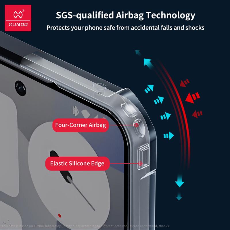 XunDi Silicone Anti-Drop Full Coverage Case for Nothing Phone 3a