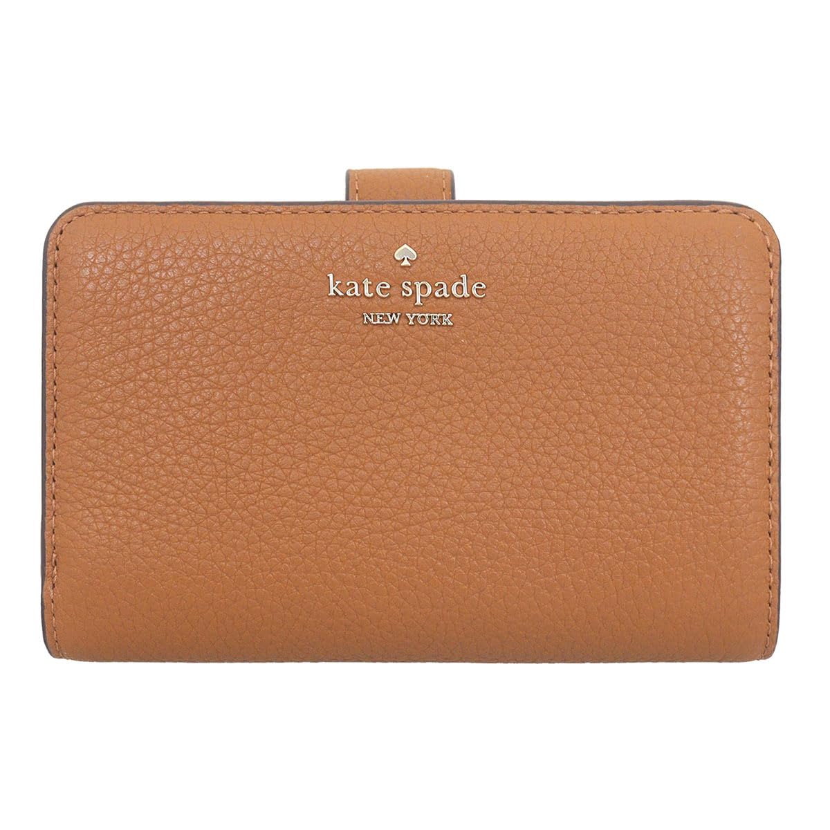 

Kate Spade Lena Pebbled Leather Medium Compact Bifold Wallet in Warm (KH787) Gingerbread, Women s [Outlet Item] [Brand Name] [Used]