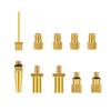 Premium Valve-Adapter Bike Tire Pump Inflator Nozzle Needle Adapters Kit Inflation Device Accessories for Air Compressor