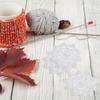 20Pcs DIY Embellishments Crocheted Applique Cotton Flower Lace for Blouse Scarf Hat Sewing Crafts Handmade Courses