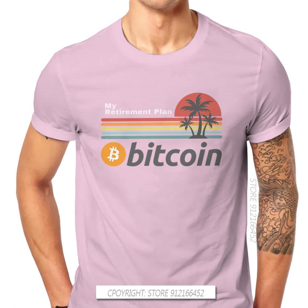 Bitcoin Cryptocurrency Meme My Retirement Plan Tshirt Classic Fashion Men's Clothing Tops Plus Size Pure Cotton O-Neck T Shirt