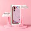 Girls' hand-drawn work Madam pink  Glass  PhoneCase for Samsung Galaxy S26 S25 S24 S23 S22 FE Ultra Plus Dropresistant Female