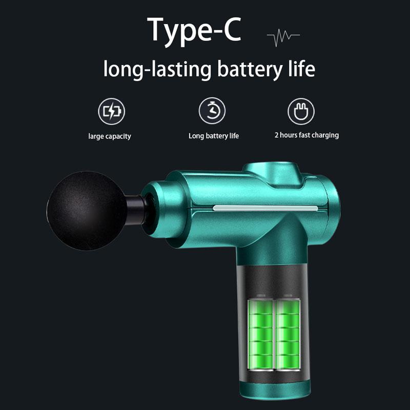 Professional Gun Fascia High Frequency Vibration Deep Muscle Tissue Massage Gun Relaxing Body MassagingTool After Exercise Fitness