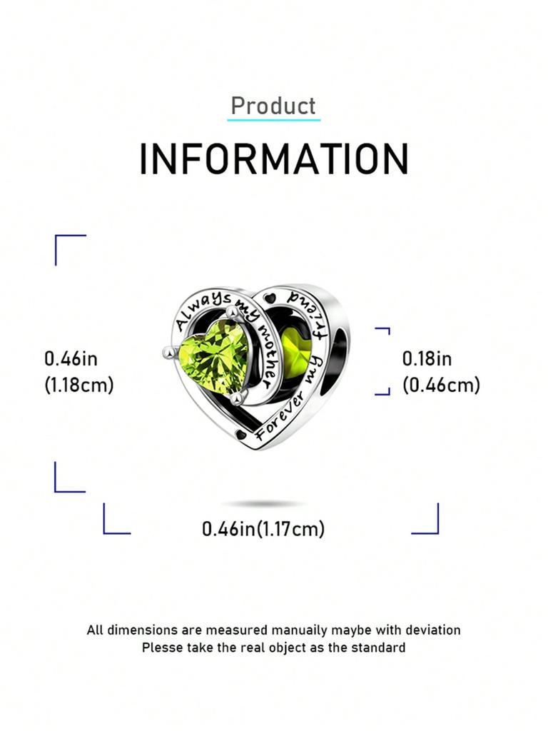 Charms Plata Birthstone Beads Charm Copper Plated Fit Charms Copperoriginal Bracelet For Jewelry Making Diy Charm