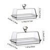 Rectangular Butter Holder Acrylic Butter Keeper Tray Practical Clear Butter Dish  Household
