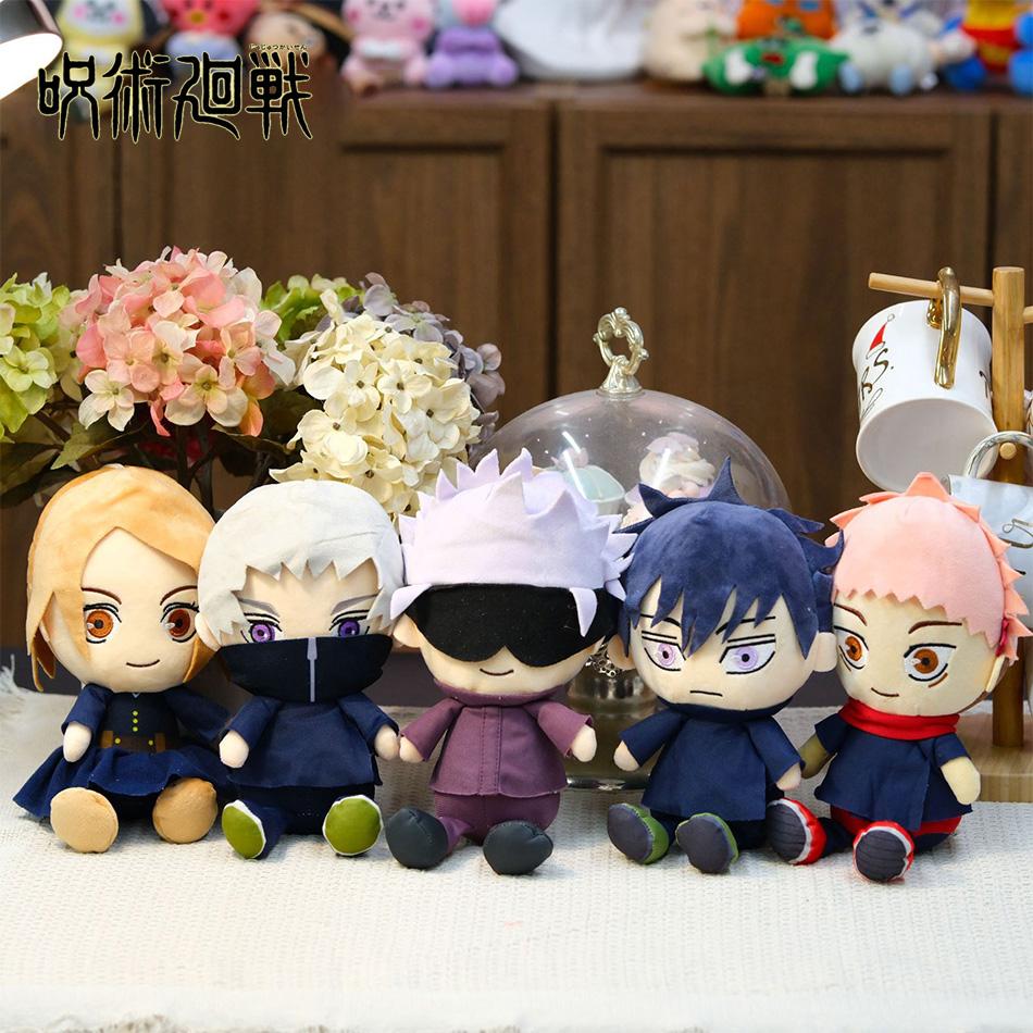 Plush Satoru Gojo Fushiguro Megumi Itadori Yuji Inumaki Toge Anime Figure Stuffed Kawaii Doll Children'S Gift Toy