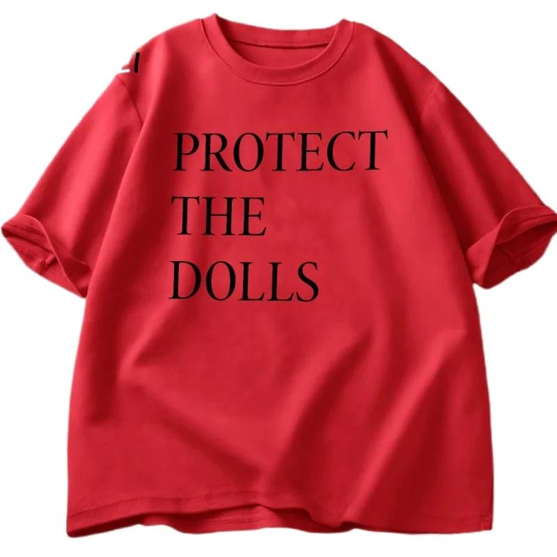 Protect The Dolls T Shirt Men Women Print Tshirt Pride Human Rights T-shirt Loose Short Sleeve Comfortable Round Neck Summer