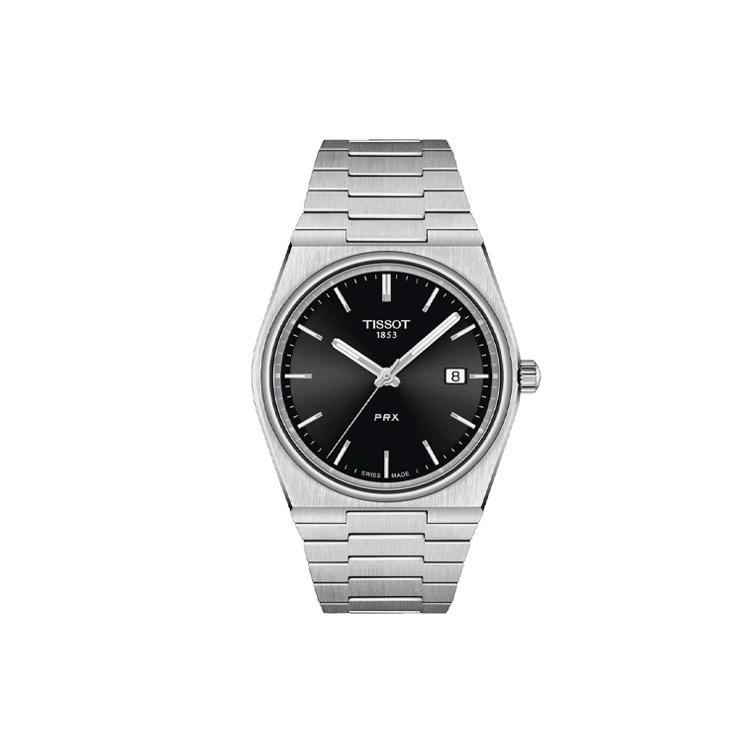 TISSOT PRX Quartz Movement Men's Watches Watch 40mm Black Dial Stainless Steel Case T137.410.11.051.00