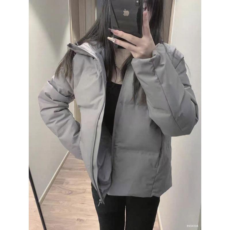 Winter Loose Casual Solid Color Zipper Warm Coat Women Simple All-match Cardigan Jacket Top Hooded Outwear