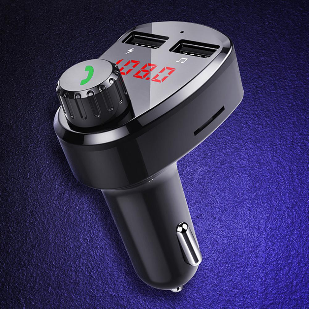 G13 Portable Car MP3 Music Player Bluetooth FM Transmitter Hands Free Calls Auto AccessoryBlack