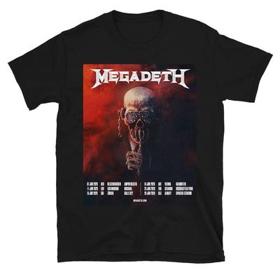 Wesołych Świąt Kolekcja z Trasy Megadeth 2026 Koszulka S-235XL B07.53 Koszulka Unisex