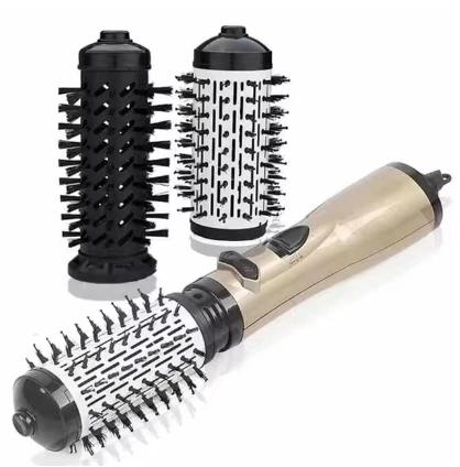 3 In 1 Rotating Hair Dryer Electric Comb Hair Straightener Brush Dryer Brush Hot Air Comb Negative Ion Hair Styler Comb