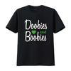I Love Doobies And Boobies T Shirt Vintage Washed Comfortable Unisex Slightly Designer Clothes Streetwear Stylish